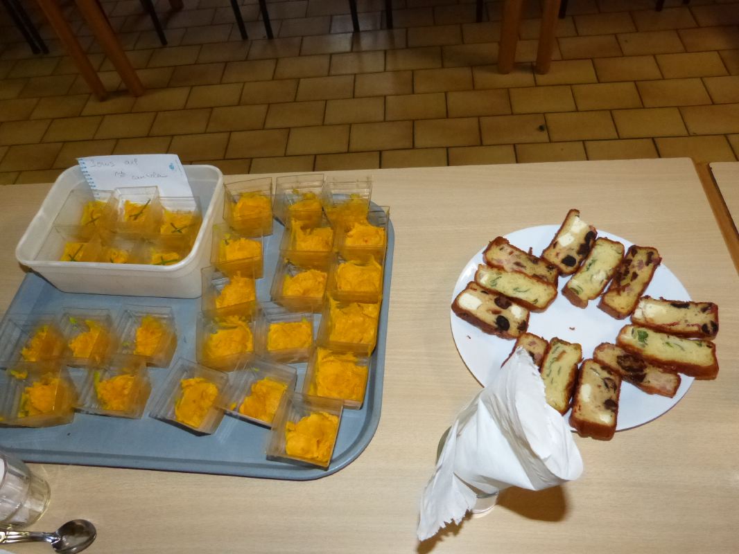 15-Adervielle-soirée-verrines au potimarron et cakes salés de Régine